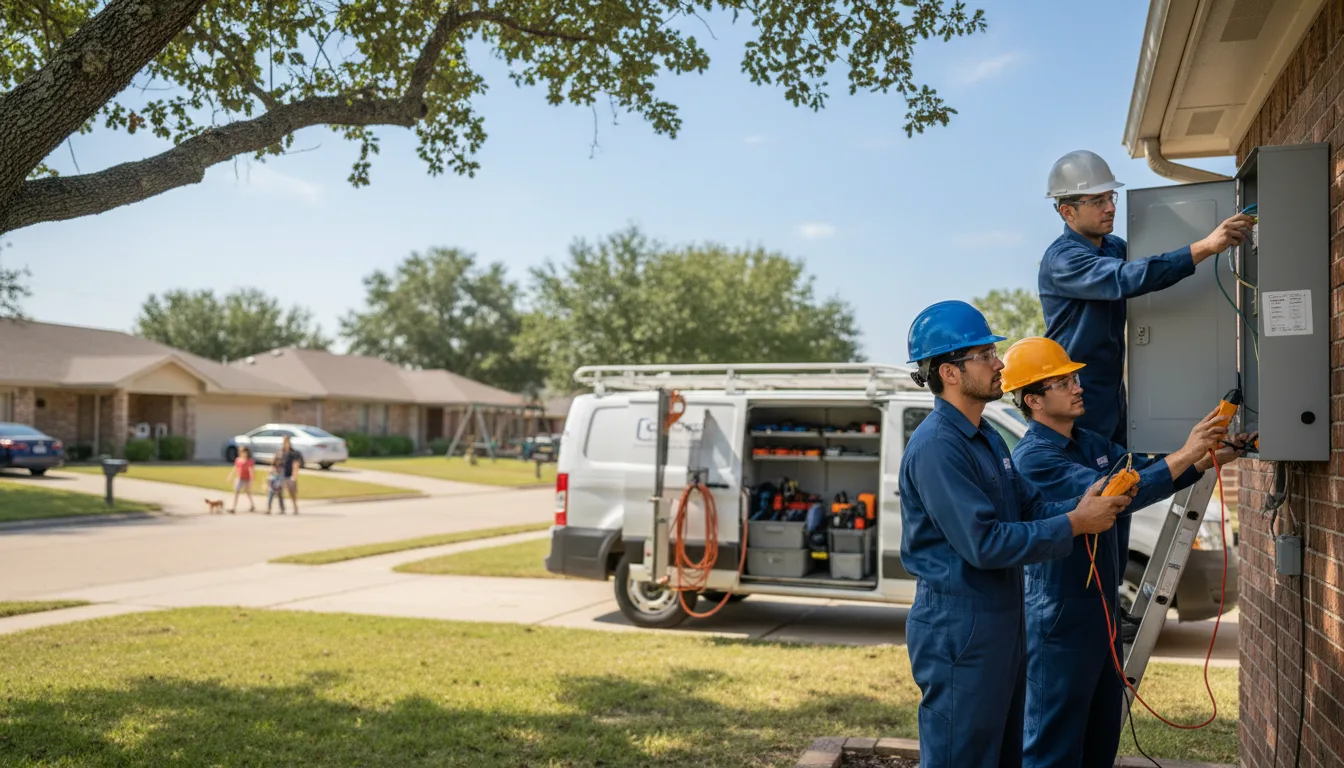 Certified electrician providing emergency electrical services in Holbrook, NE